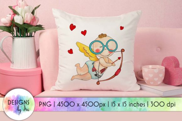 Review: Funny Baby Cupid Illustration for Embroidery