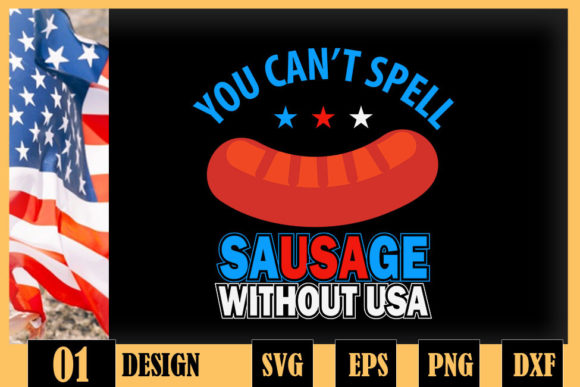 Sausage Without USA Funny 4th of July Review
